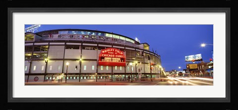 Framed USA, Illinois, Chicago, Cubs, baseball Print