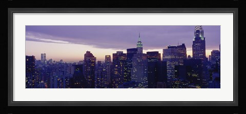 Framed Buildings In A City, Manhattan, NYC, New York City, New York State, USA Print