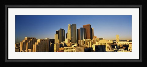 Framed Los Angeles Skyline Print