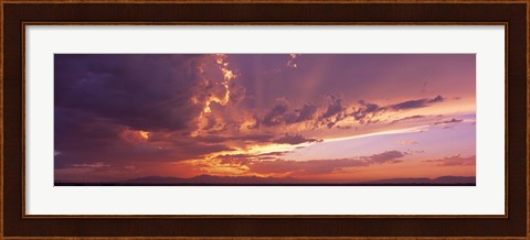 Framed Low angle view of clouds at sunset, Phoenix, Arizona, USA Print