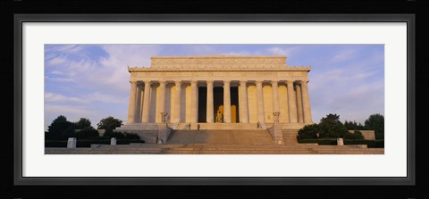 Framed Facade of a memorial building, Lincoln Memorial, Washington DC, USA Print