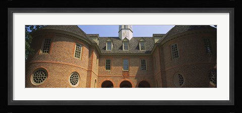 Framed Low angle view of a government building, Capitol Building, Colonial Williamsburg, Virginia, USA Print
