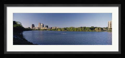 Framed Buildings in a city, Austin, Texas, USA Print