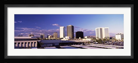 Framed USA, Arizona, Phoenix, Skyline at dawn Print