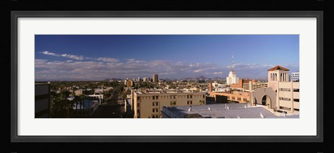 Framed USA, Arizona, Phoenix, Aerial view of the buildings Print