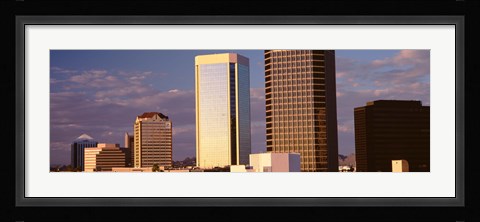 Framed USA, Arizona, Phoenix, Cloudscape over a city Print