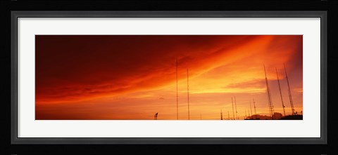 Framed Low angle view of antennas, Phoenix, Arizona, USA Print