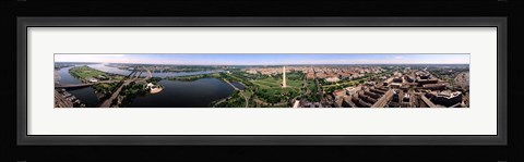 Framed Aerial Washington DC USA Print