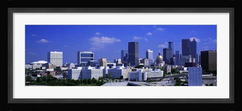 Framed Atlanta, Georgia (bright blue sky) Print