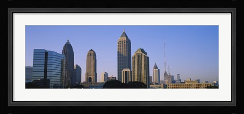 Framed Atlanta skyline, Georgia Print
