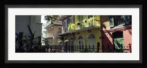 Framed Buildings along the alley, Pirates Alley, New Orleans, Louisiana, USA Print