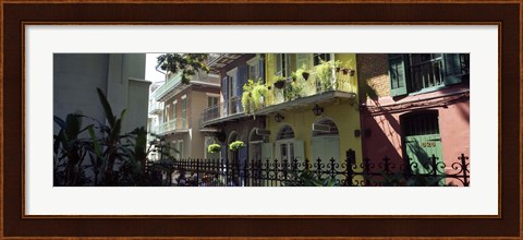 Framed Buildings along the alley, Pirates Alley, New Orleans, Louisiana, USA Print