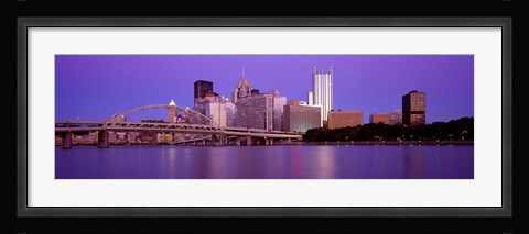Framed Allegheny River Pittsburgh PA Print