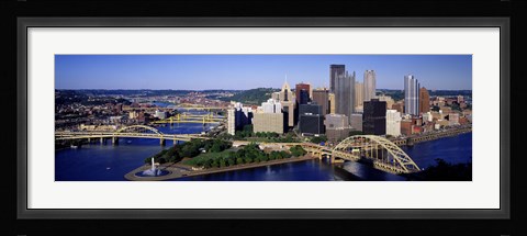 Framed Pittsburgh Skyline Print