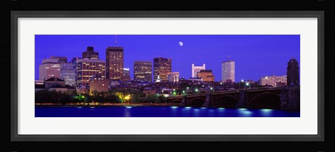 Framed Dusk Charles River Boston MA USA Print