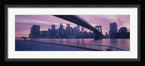 Framed Brooklyn Bridge New York NY Print