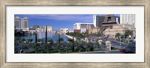 Framed Sunny Day on the Strip in Las Vegas Print