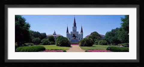 Framed St Louis Cathedral Jackson Square New Orleans LA USA Print