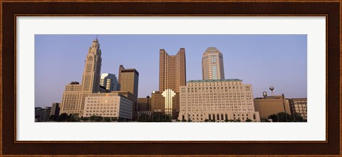 Framed Buildings in a city, Columbus, Franklin County, Ohio, USA Print