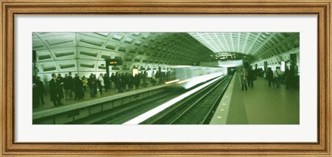 Framed Metro Station Washington DC USA Print