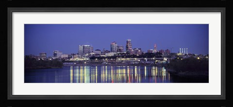 Framed Evening Kansas City MO Print