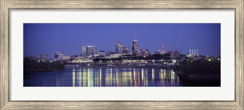 Framed Evening Kansas City MO Print