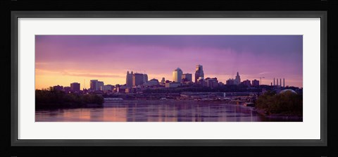 Framed Dawn Kansas City MO Print