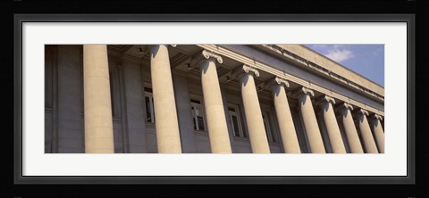 Framed Shelby County Courthouse columns Memphis TN USA Print