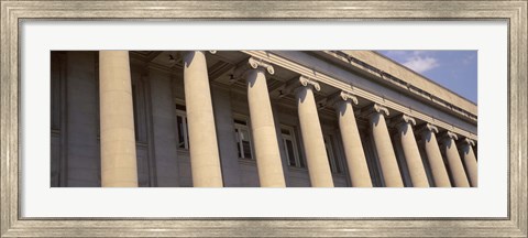 Framed Shelby County Courthouse columns Memphis TN USA Print