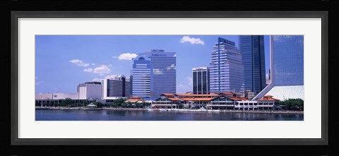 Framed Skyline Jacksonville FL USA Print