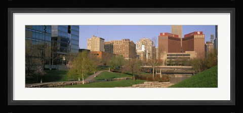 Framed Downtown Omaha NE Print