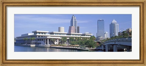 Framed Tampa Convention Center, Skyline, Tampa, Florida, USA Print