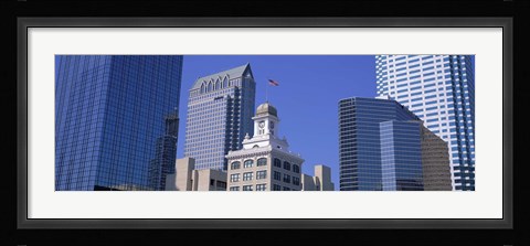 Framed Old City Hall Cityscape Tampa FL Print