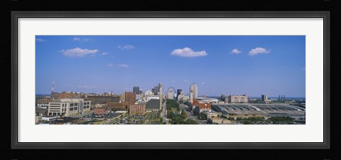 Framed Aerial view of a city, St. Louis, Missouri, USA Print