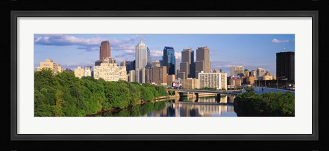 Framed Philadelphia PA in the Day Print