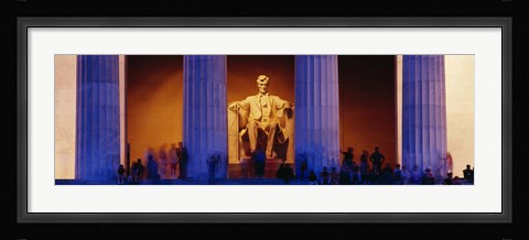 Framed Lincoln Memorial, Washington DC, District Of Columbia, USA Print