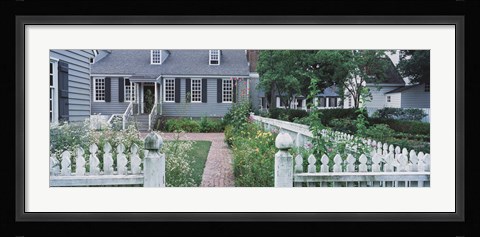 Framed Gardens Williamsburg VA Print