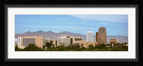 Framed Tucson skyline, AZ Print