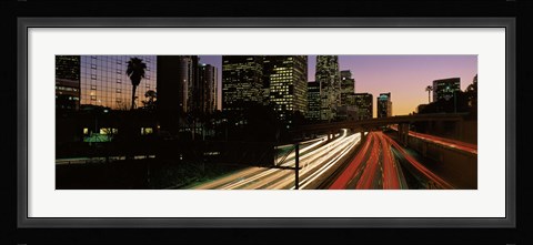 Framed Harbor Freeway Los Angeles CA Print