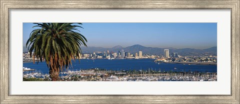 Framed San Diego from a Distance Print