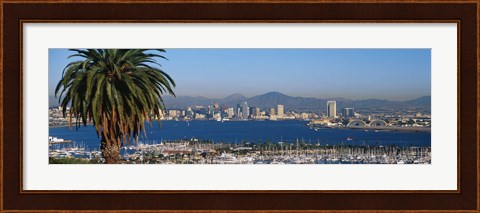 Framed San Diego from a Distance Print