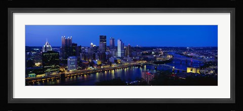 Framed Pittsburgh from Mount Washington Print