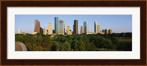 Framed Downtown Houston Print
