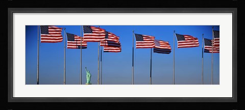 Framed Flags New York NY Print