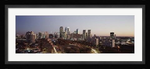 Framed High angle view of a city, Philadelphia, Pennsylvania, USA Print