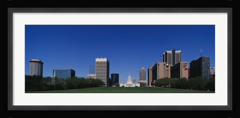 Framed Buildings in a city, St Louis, Missouri Print