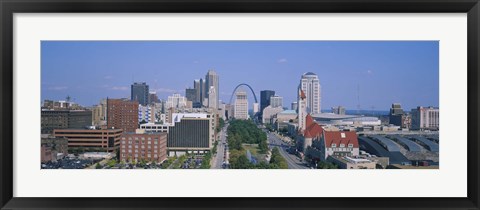Framed High Angle View Of A City, St Louis, Missouri, USA Print