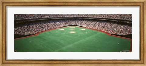 Framed Baseball Game at Veterans Stadium, Philadelphia, Pennsylvania Print
