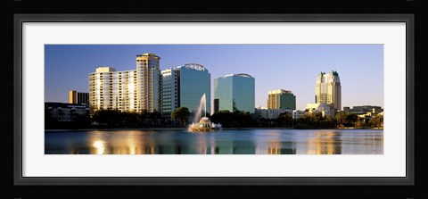Framed Orlando skyline, Florida Print