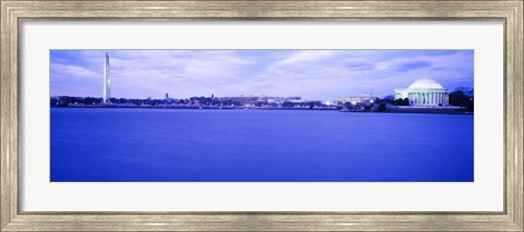 Framed Tidal Basin panorama, Washington DC Print